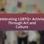 Celebrating LGBTQ+ Activism Through Art and Culture