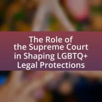 The Role of the Supreme Court in Shaping LGBTQ+ Legal Protections