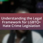Understanding the Legal Framework for LGBTQ+ Hate Crime Legislation