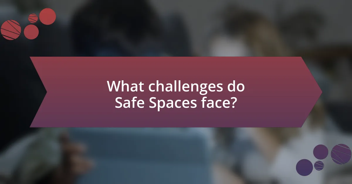 What challenges do Safe Spaces face?